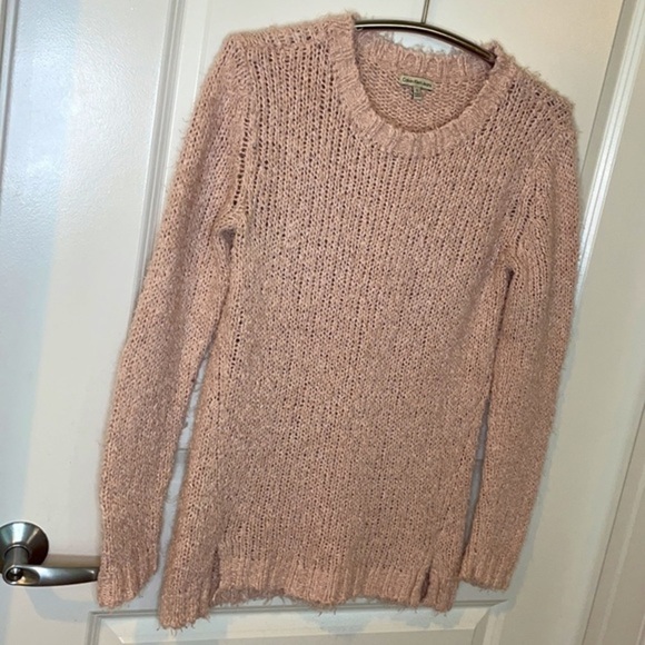 CALVIN KLEIN | Women’s Light Pink Chunky Knit CALVIN KLEIN Sweater Size Small - Picture 5 of 8